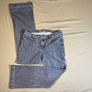 Eddie Bauer Curvy Bootcut Jeans Size 14 Long Special Dye Denim Women